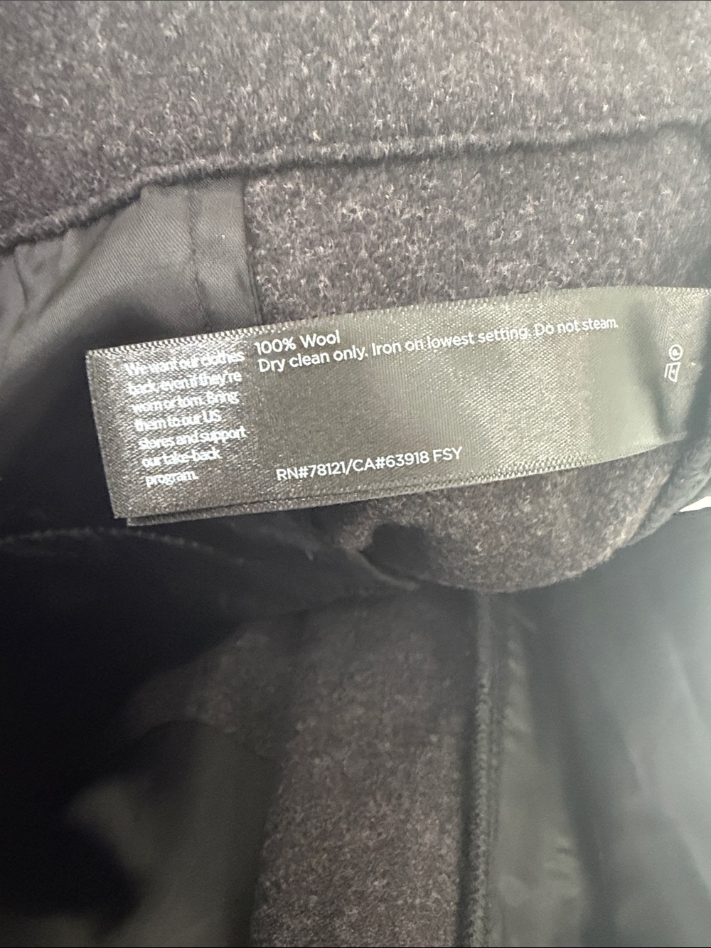 Eileen Fisher Wide-Leg Dress Pants in Dark Charcoal - Picture 7 of 7